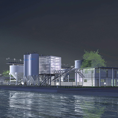Usine Cemex, Port de Bondy